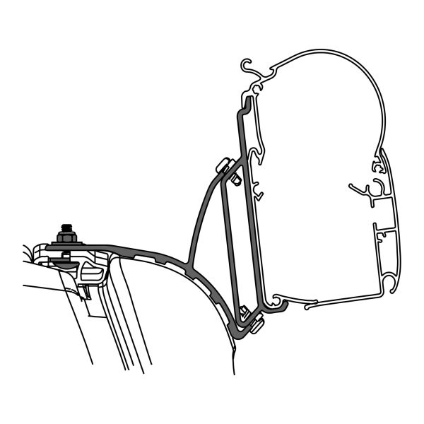 Dometic Adapter für VW T5 / T6 Multivan mit C-Schiene für Markisen PW 1100