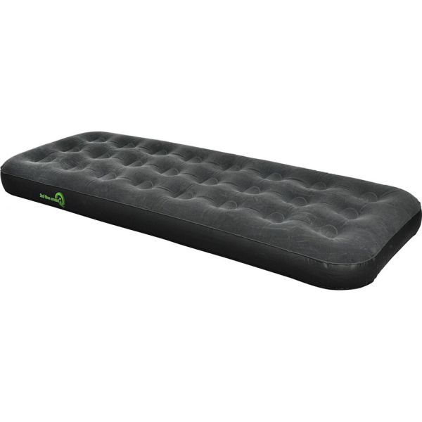 Happy People Wehncke velour air bed, black, 191 x 73 x 22 cm