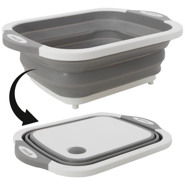 Cutting Board and Washing Bowl, 2-in-1