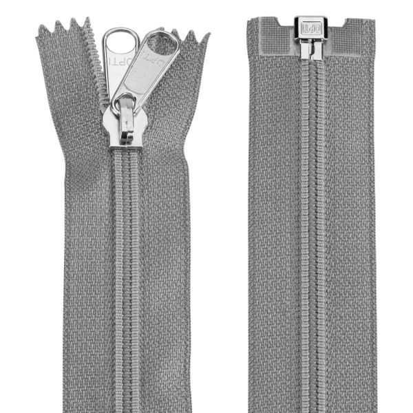 Opti tent zipper 165 cm gray