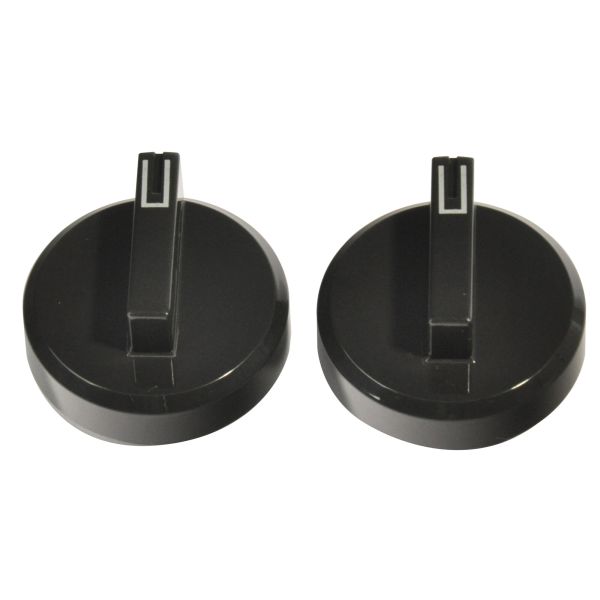 Dometic Drehknöpfe Wahlschalter Kit, 2 Stück, schwarz, für -Kühlschränke RML 8230, RML 9330