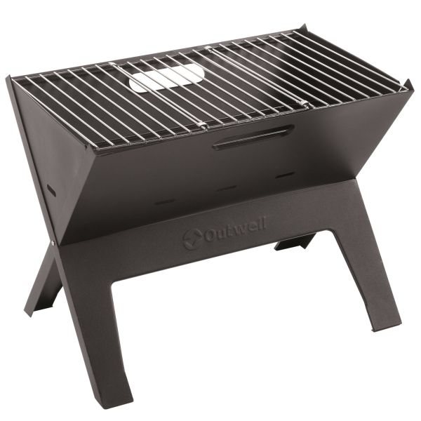 Outwell Cazal Portable Holzkohlegrill, 45x30x35cm, schwarz