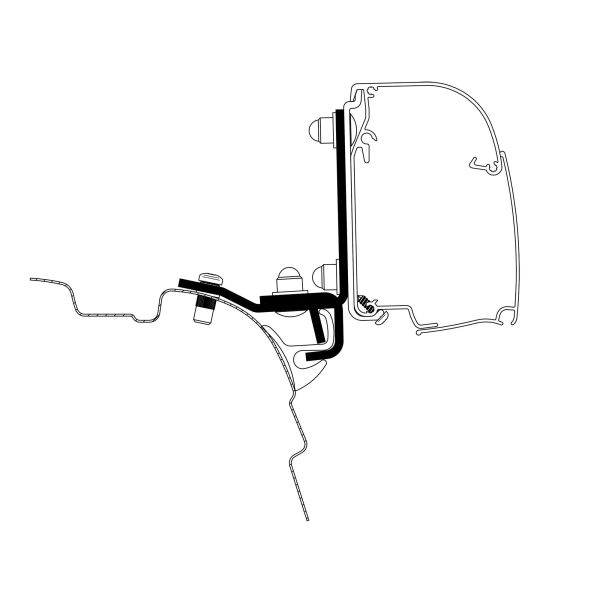 Thule Adapter VW T5 / T6 mit Top-Rail für 4200