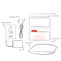 Preview: Stoov Wärmekissen Woov 60x90, große Batterie, grau, draußen Preview: Stoov Wärmekissen Woov 60x90, große Batterie, grau, draußen