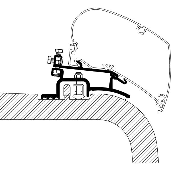 Thule adapter Fiat Ducato up to model year 06/2006