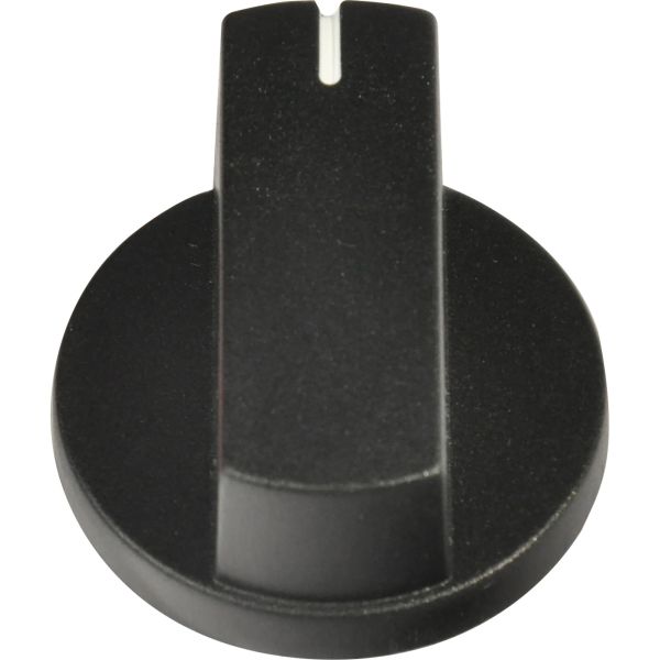 Control Knob, Black, for Thetford Hobs and Ovens, 6 Pieces