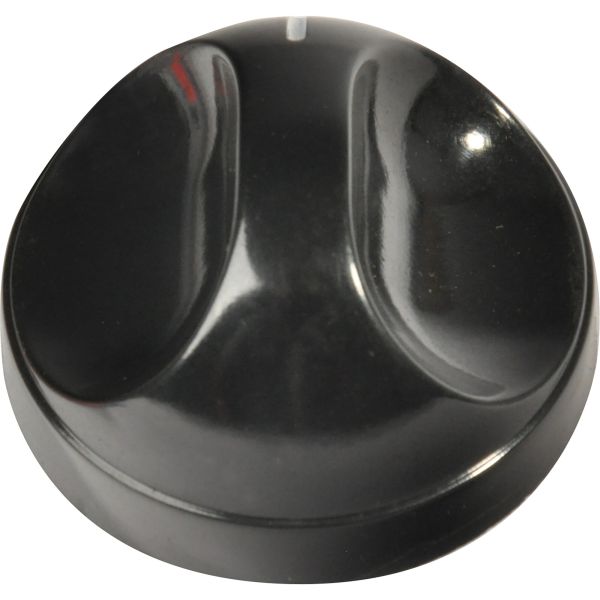 Control Knob, Black, for Thetford Hobs and Ovens, 6 Pieces