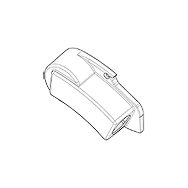 End Cap, White, Left
