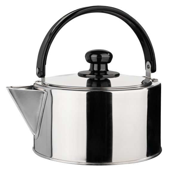 IPV stainless steel kettle w. large opening 2.5 l, induction-suitable