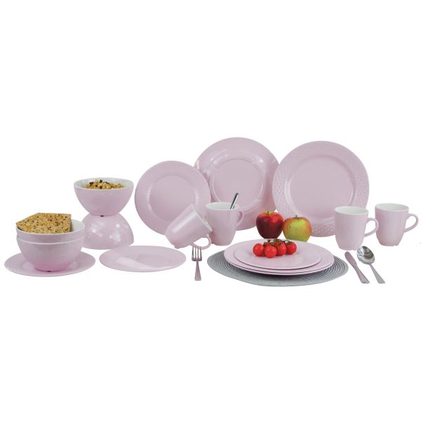 Gimex Royal Line Geschirrset, 16 teilig, rosa