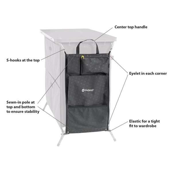 Outwell organizer for camping cabinets Domingo Cabinet and Aruba Cabinet