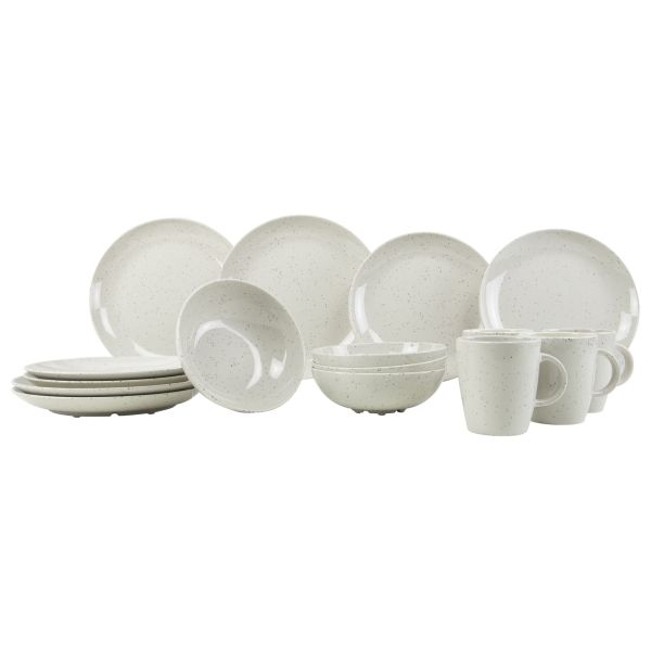 Gimex Geschirrset Solid Line beige