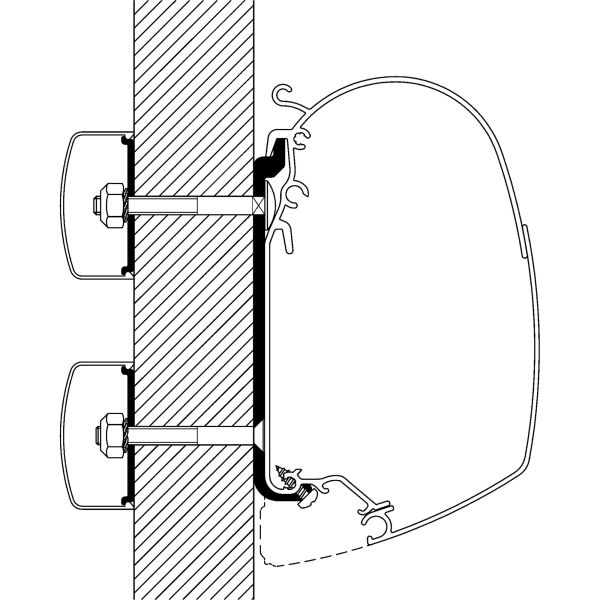 Thule Flat-Adapter 75 cm Set