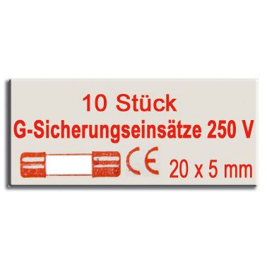 Eltric G-Sicherungseinsätze 250 V / 10 A 10er SB