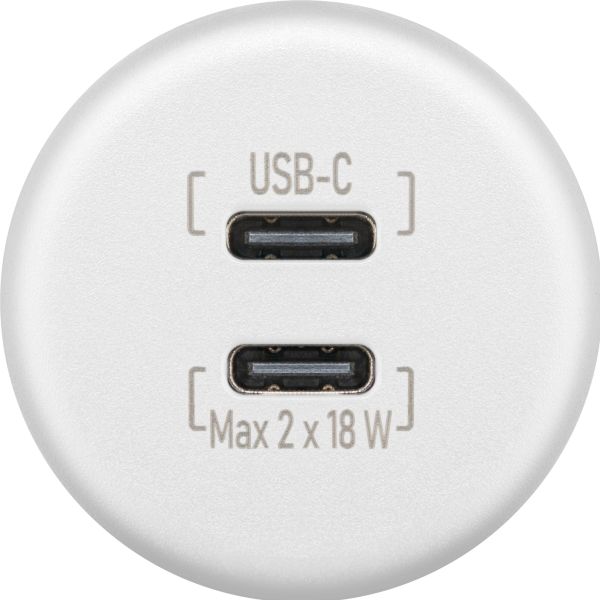 Wentronic Dualer Einbaucharger USB-C