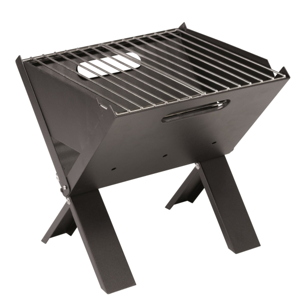 Outwell Cazal Portable Holzkohlegrill, 30x29x29cm, schwarz