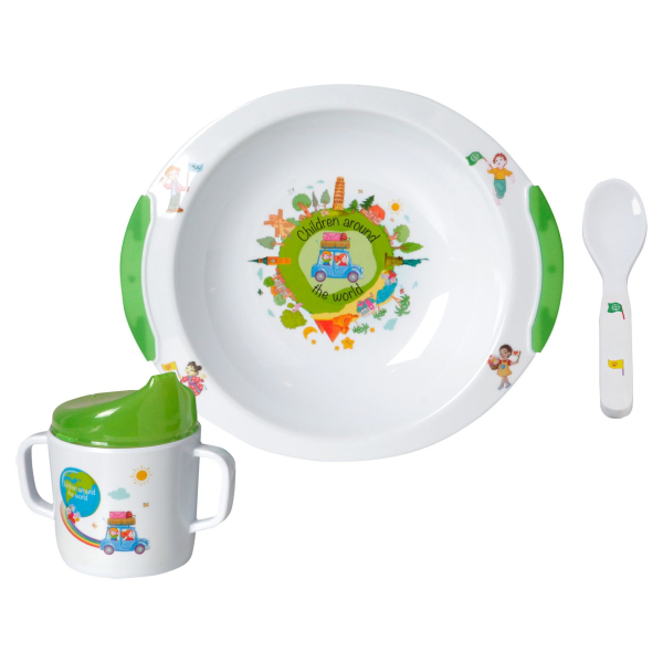 Brunner Kinder-Geschirr-Set Around the World, 3-teilig