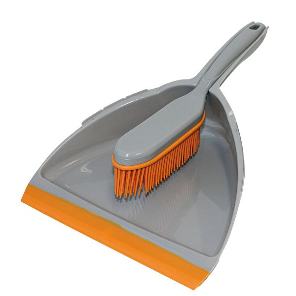 Rubber Dustpan and Brush