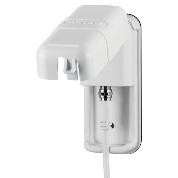 Maxview satellite outdoor socket outlet single, white