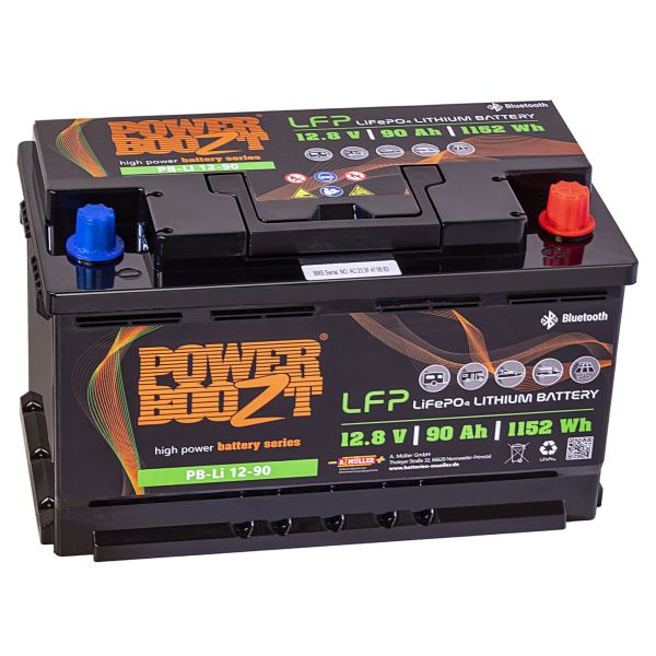 PowerBoozt PB-Li 90 Lithium-Batterie, 90Ah