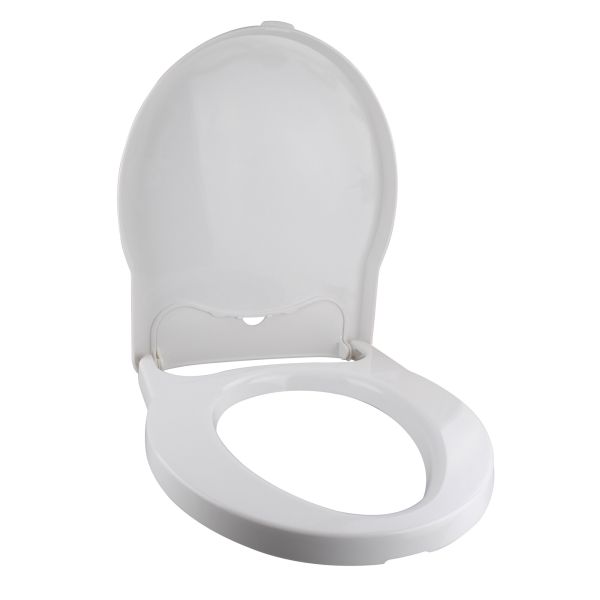 Thetford Porta Potti Exellence toilet seat with lid signal white