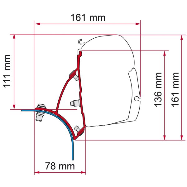 Fiamma Kit VW T5/T6 Aufstelldach