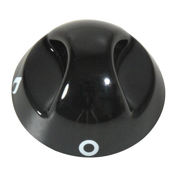 Control Knob, Black, for Hob Triangle Basic Line, 3 Pieces