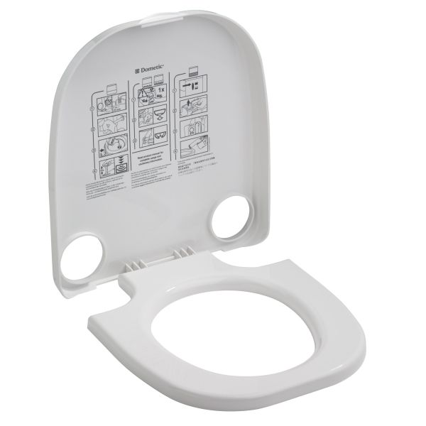 Dometic toilet lid with seat white 970 series