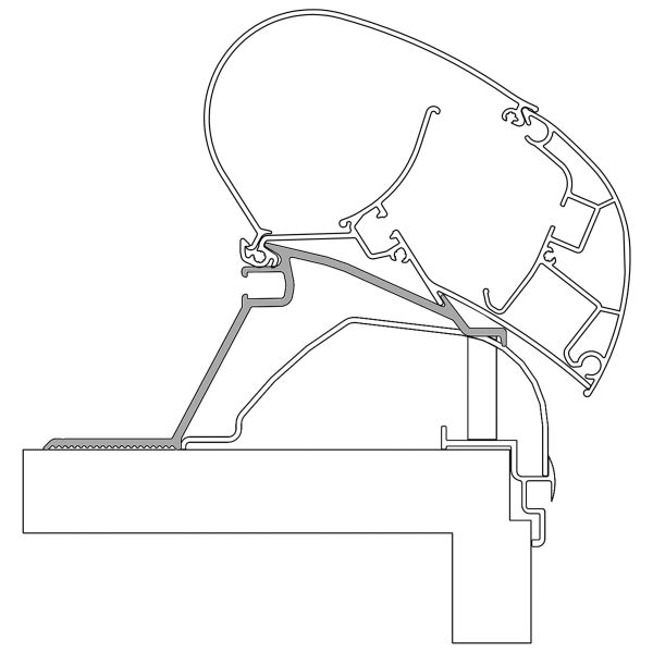 Dometic adapter for awning PW 2000 2500, Hobby caravan from model year 2014, set