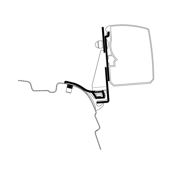 Thule Adapter VW T5 / T6 kurzer Radstand mit Reimo Multi Rail für 3200