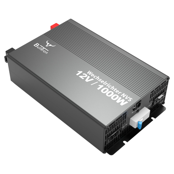 Wechselrichter mit Netzvorrangschaltung und FI-Schutzschalter 1000 W