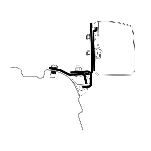 Thule Adapter VW T5 / T6 mit Rail für 3200