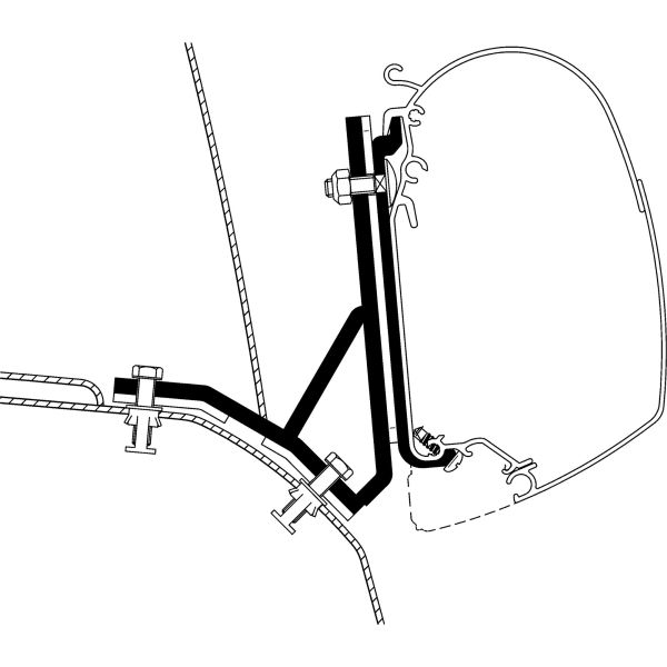 Thule Adapter Ducato H1 / Iveco H2-Dach für TO Serie 5