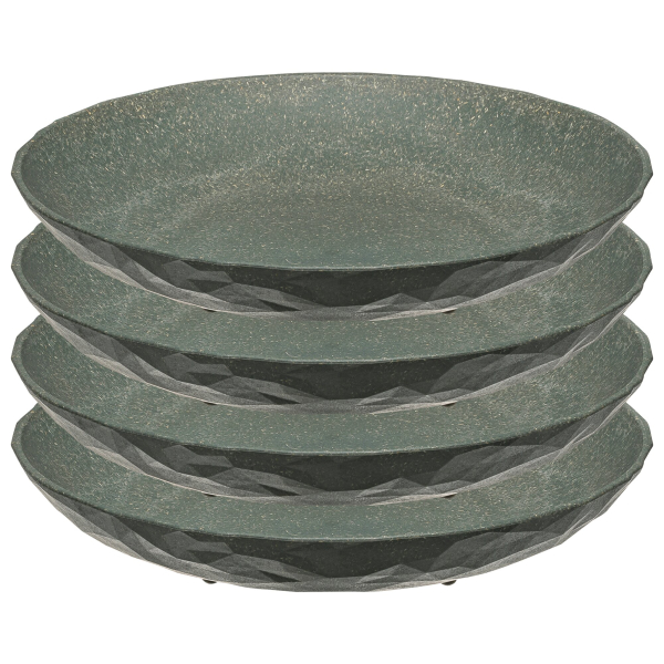 Koziol Organic Suppenteller-Set 4-tlg. - Grau