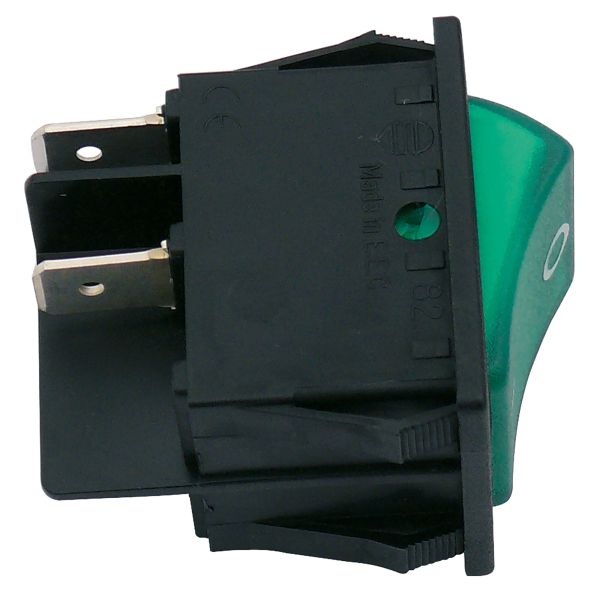 Switch for Dometic Refrigerators, Green, for 230 Volts, No. 292627410/7