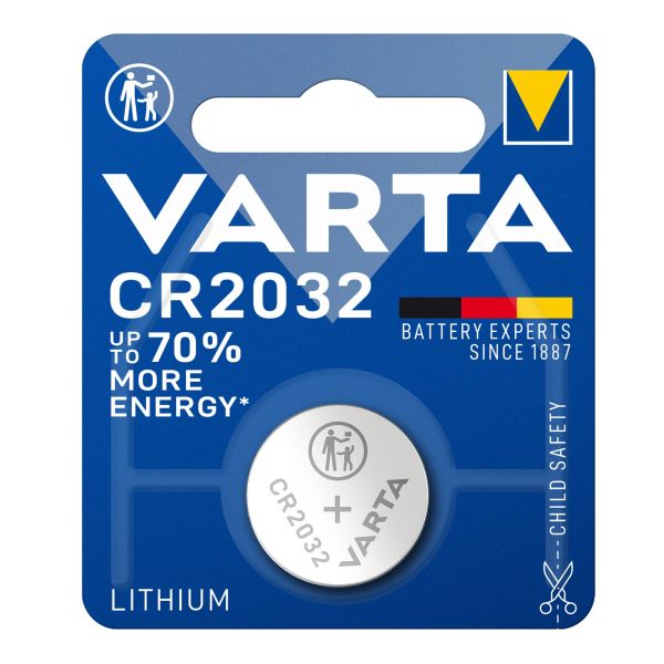 VARTA ghtech-Lithium-Knopfzelle, Lithium Coin CR2032