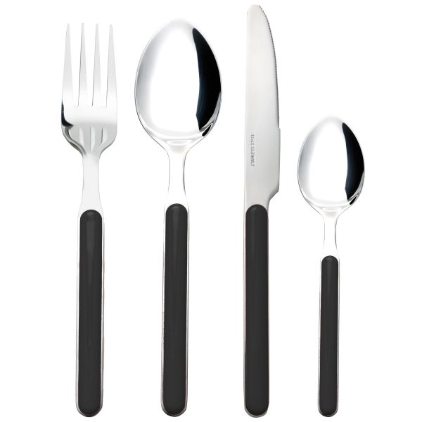 Brunner Besteck-Set Delice 16-teilig schwarz