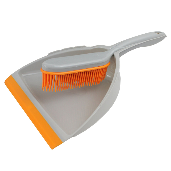 Rubber Dustpan and Brush