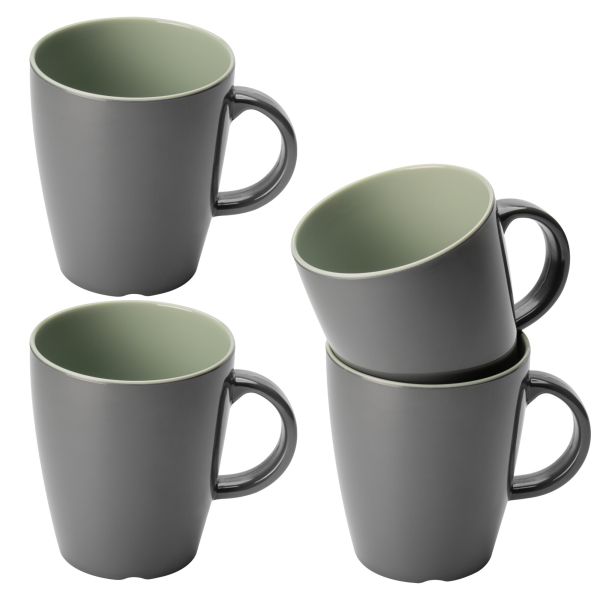 Gimex becher Vivid Line grau/grün