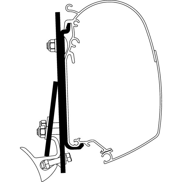 Thule Adapter VW T5 / T6 mit Rail für 4200 und Serie 5