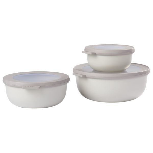 Rosti Mepal multi bowl set Cirqula white