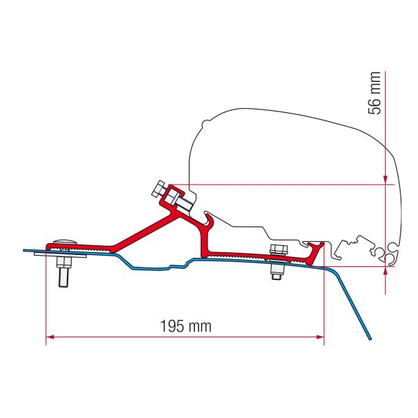 Fiamma F 65 / S Adapter KIT Renault Master 10