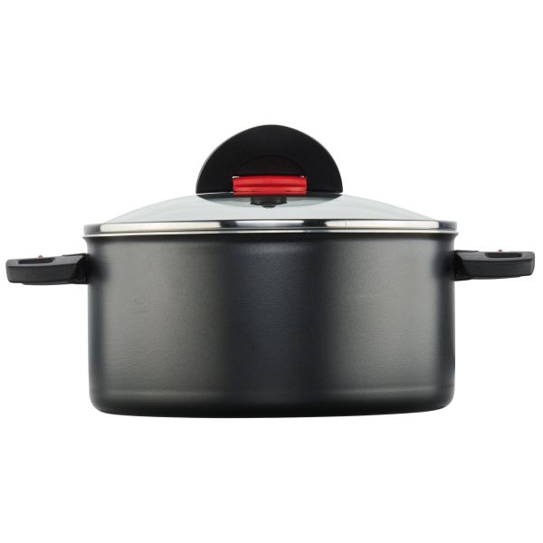 Ballarini Click&Cook Kochtopf mit Glasdeckel 5,4 l