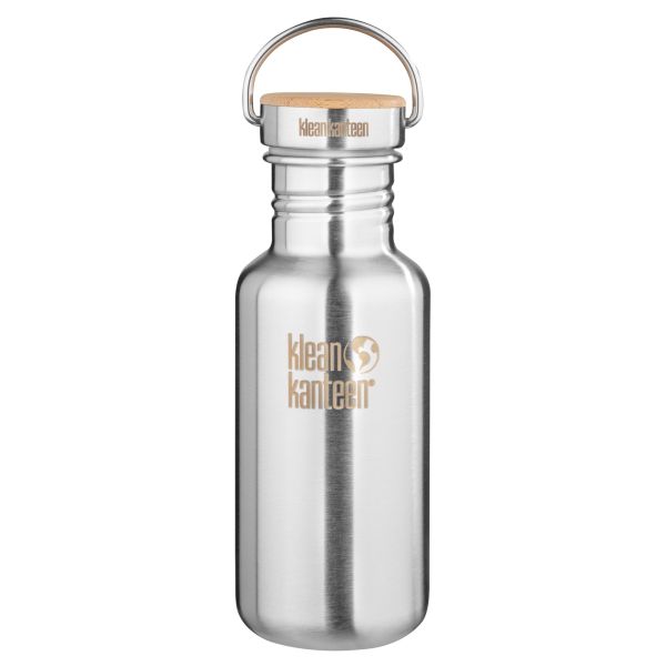 Drinking bottle with bamboo lid 532 ml