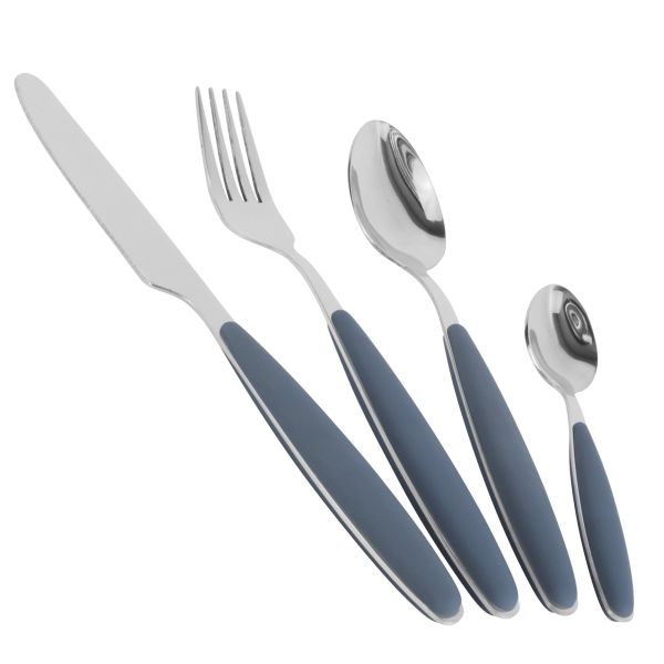 Gimex cutlery set 16-piece, gray