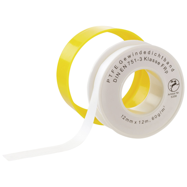 Teflonband 0,1mm, Rolle = 12 m