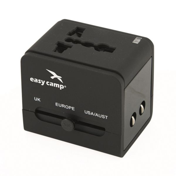 Easy Camp Universal Reisestecker mit USB Ladebuchse