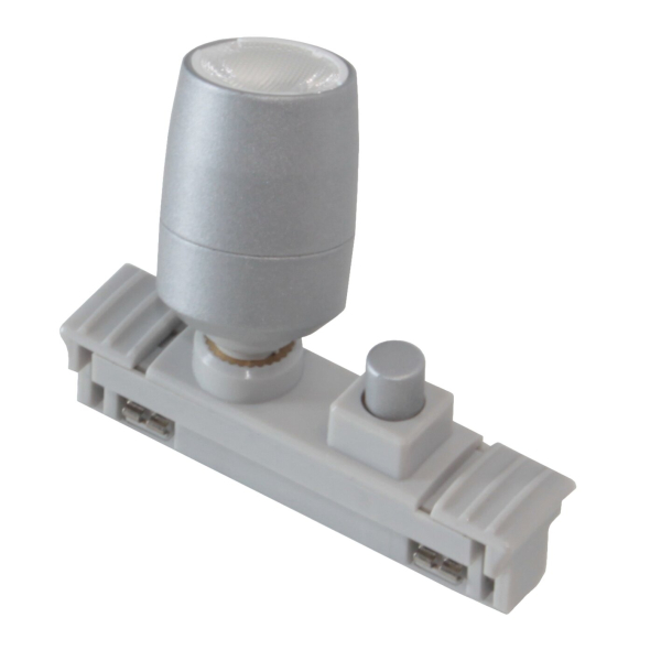 Dimatec spotlight with switch silver - 3,000 °K