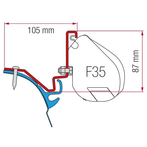 Fiamma Kit VW T6 Kepler for F35