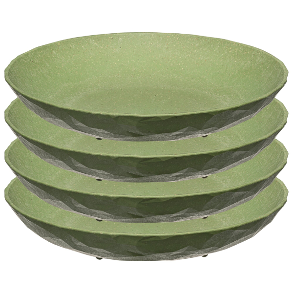 Koziol Organic Suppenteller-Set 4-tlg. - Grün
